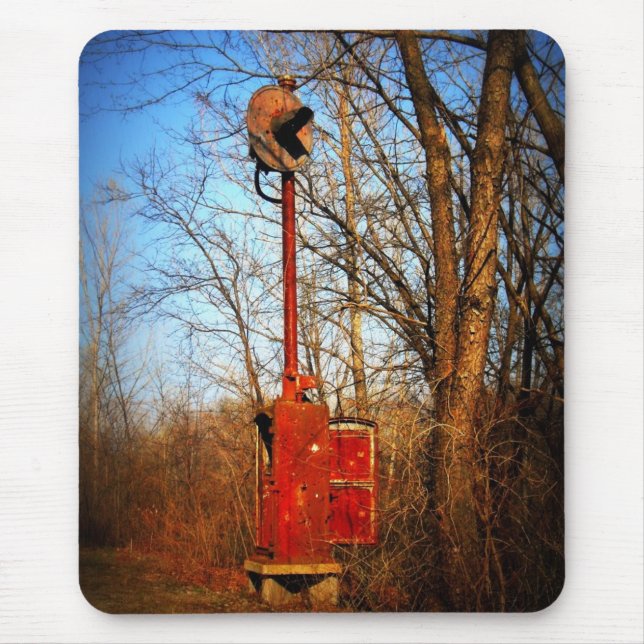 Gammal järnväg signalerar musmatta (Framsidan)