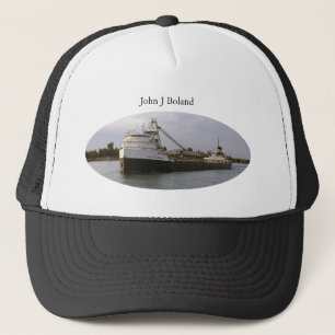 gammal John J. Boland truckerhatt Keps