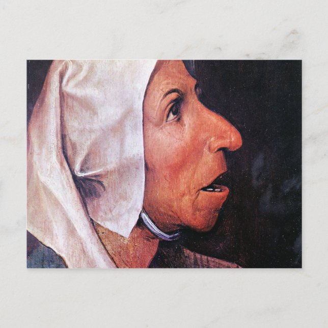 Gammal jordbrukare av Pieter Bruegel Vykort (Framsida)