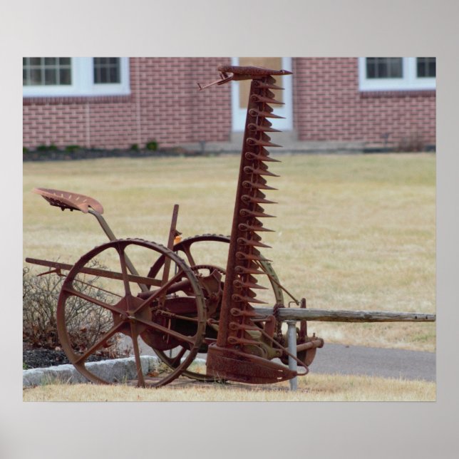 Gammal jordbruksutrustning poster (Framsidan)