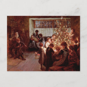 Gammal jul helg vykort