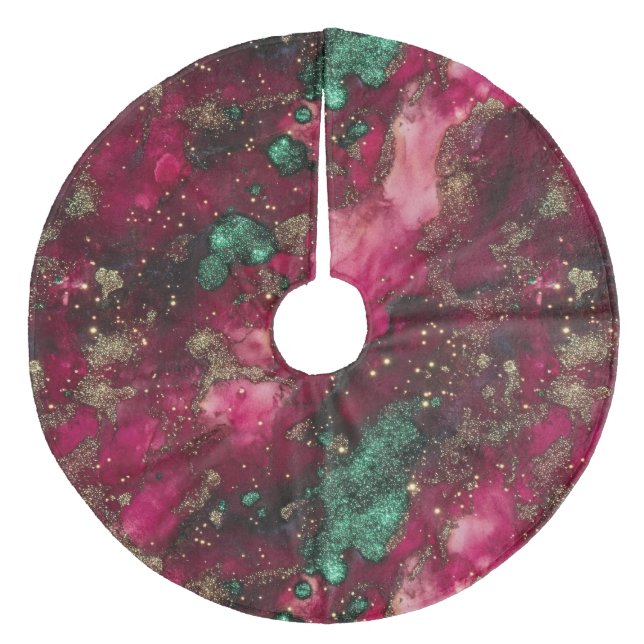 Gammal Julgransmatta Fleece (Framsidan)