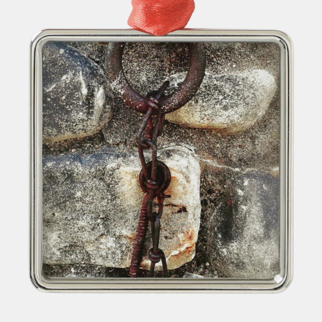 Gammal Julgransprydnad Metall (Framsidan)