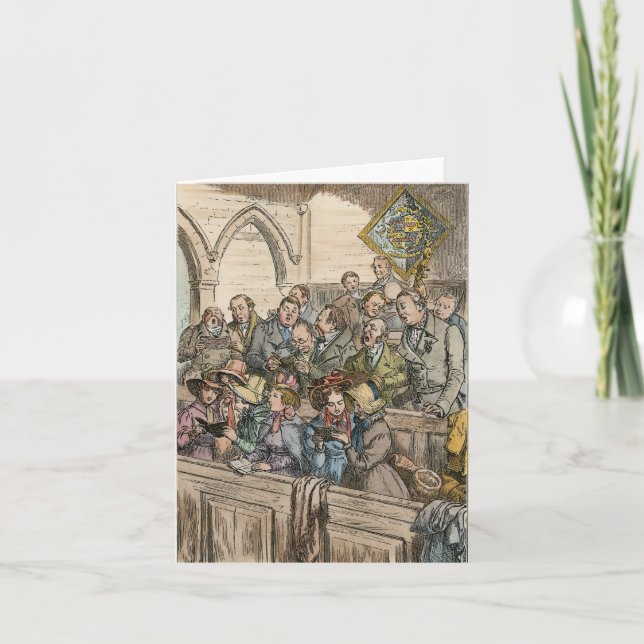 GAMMAL JULKÖR HELGKORT (Framsida)