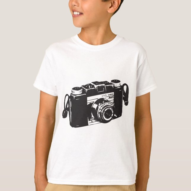 Gammal kamera tee (Framsida)