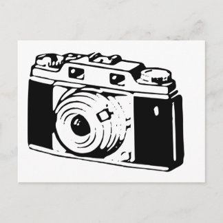 Gammal kamera vykort