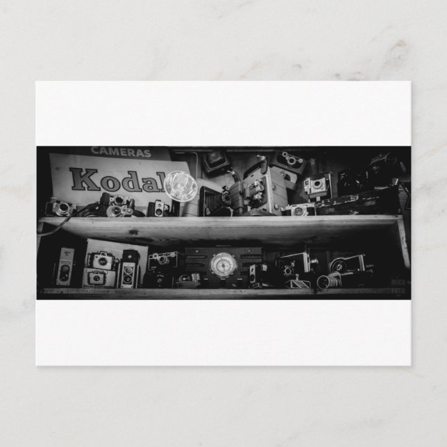 Gammal kamera vykort (Framsida)