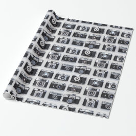 Gammal kamerainsamlingsfotografering Gift-figursät Presentpapper
