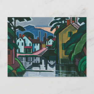 "Gammal kanal-port"-vykort Vykort