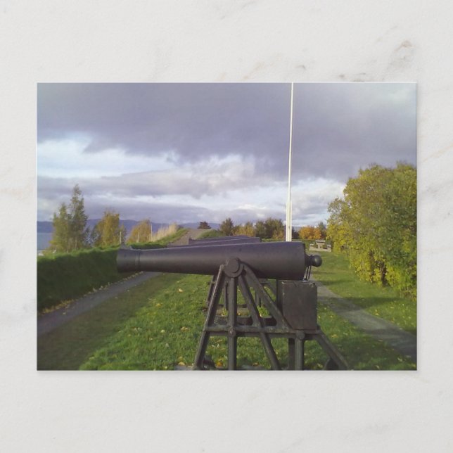 Gammal kanon vykort (Framsida)