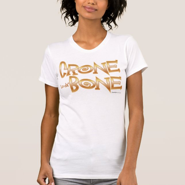 Gammal käring till daben t-shirt (Framsida)