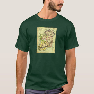 gammal karta av ireland - uppdatering t shirt