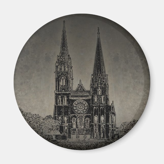 Gammal katedral magnet (Framsidan)