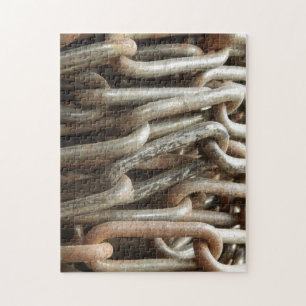 Gammal kedjefoto-pussel med Gift box Pussel