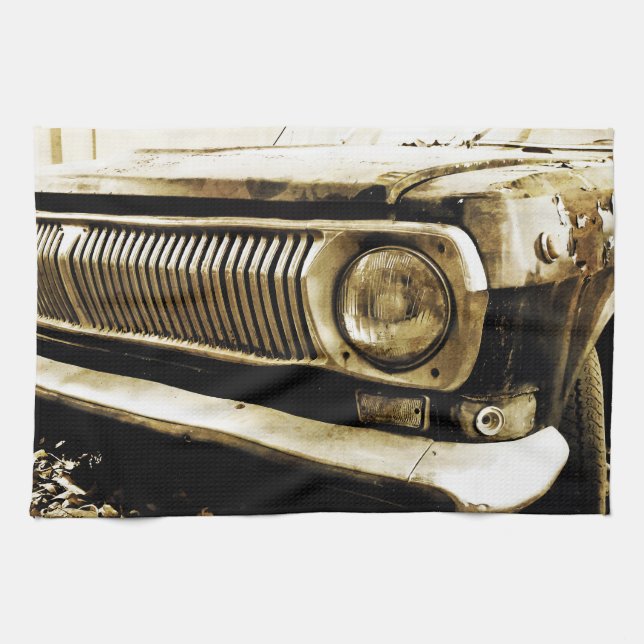 Gammal klassikerbilbillykta #2 kökshandduk (Horisontell)