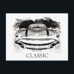 *~* Gammal Klassisk Vintage Antik Bilmärke Retro Vykort<br><div class="desc">VYKORT  VYKORT - GAMMAL KLASISK BIL -  Grunge stil Målningar - PERSONANPASSAD TEXT OM ÖNSKAD.</div>