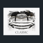 *~* Gammal klassisk Vintage, antika bilars retro Vykort<br><div class="desc">POSTKORT - GAMLA KLASSIFICERADE BILDER - RYGGA stil - PERSONALISERA TEXTER OM DET ÖNSKAS. Bakgrunden är WHITE. Energetiskt utökad Retro Classic Vintage Antique PONTIAC Car, Auto, Automobiles stil är Grunge gjort Modern Classic Unic-Kreativ och bara vanlig Coola. Färg är Vintage Grått Grått Black. Detta skulle vara en underbar gåva till...</div>