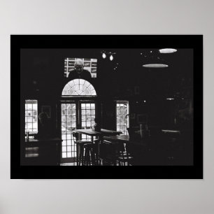 Gammal Kodak Film BNW Noir Windows Pub Bear A3 Pos Poster