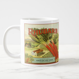 Gammal konst från grönsakslappar på konservburkar, jumbo mugg