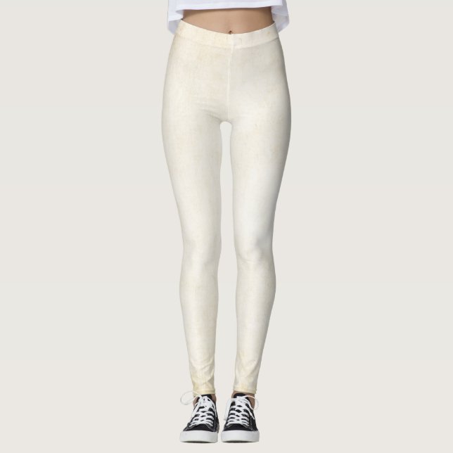 Gammal kraftkälla papper: texturerad bakgrund leggings (Framsida)