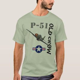 Gammal kråka P-51D Tee Shirt