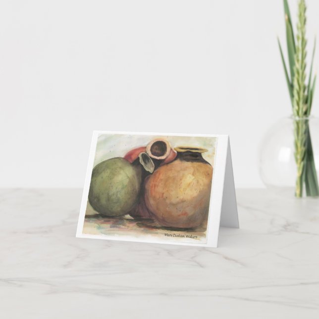 Gammal krukmakeri Notecard Kort (Framsida)