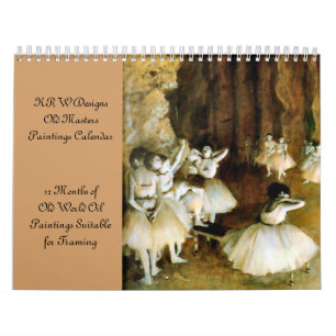 Gammal KRW styr oljemålningkalendern Kalender