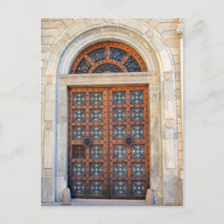 Gammal kvartsdörr i Barcelona - vykort