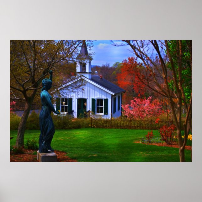 Gammal kyrka i Lynchburg Poster (Framsidan)