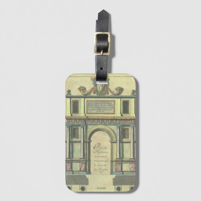 Gammal kyrkdörr Entré Renässansarkitektur Bagagebricka (Framsida vertikal)