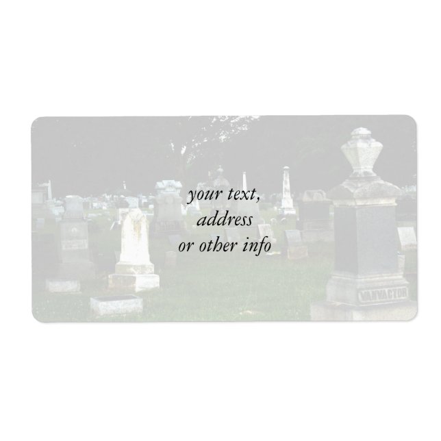 Gammal kyrkogård fraktsedel (Framsidan)