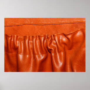 Gammal lädersätesdetalj i vintage bil. poster