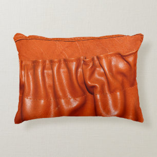 Gammal lädersätesdetalj i vintage bil. prydnadskudde