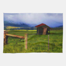 Gammal ladugård kökshandduk