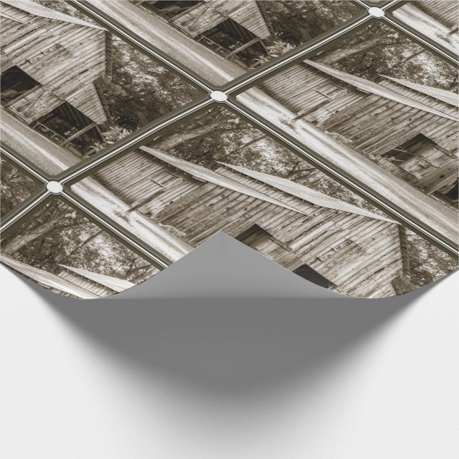 Gammal ladugård presentpapper (Hörn)