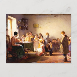 Gammal Land School Pawarding Fine Art Vykort