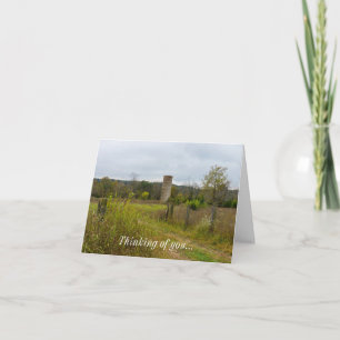 Gammal Land Silo liggande tankning av ditt kort