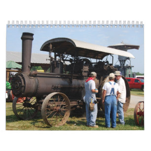 Gammal lantgårdutrustning kalender