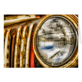 Gammal Lastbil-design Hälsningskort