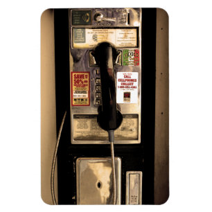 Gammal löntelefon magnet