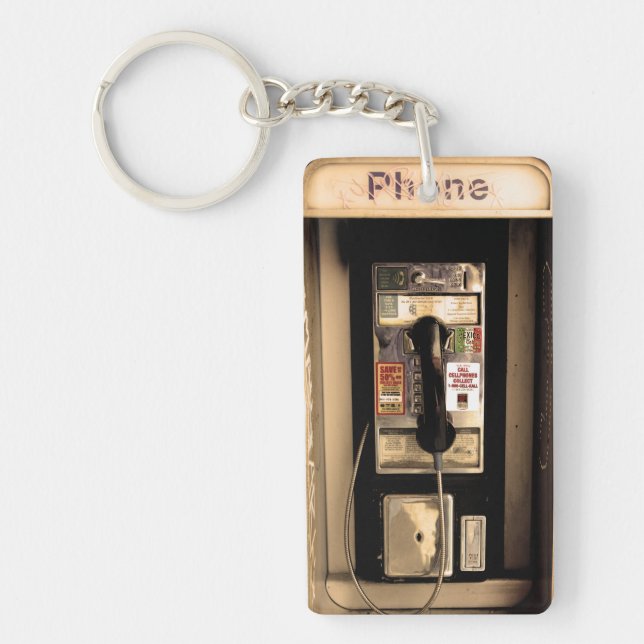 Gammal löntelefon nyckelring (Framsidan)