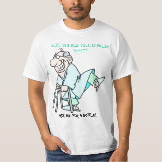 Gammal lycklig man på Enerlife Tee Shirt