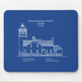 Gammal Mackinac Point Light - Michigan - AD Musmatta