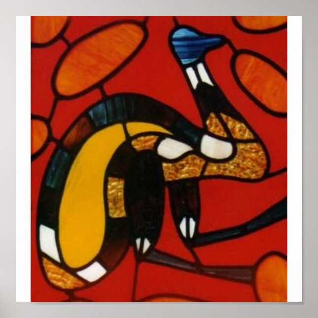 gammal man-emu poster (Framsidan)