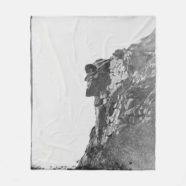 Gammal man i berget Blanket Fleecefilt (Framsidan)