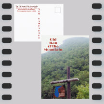 Gammal man i berget New Hampshire Photographic