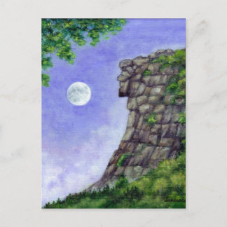 Gammal man i berget New Hampshire Post Card Vykort