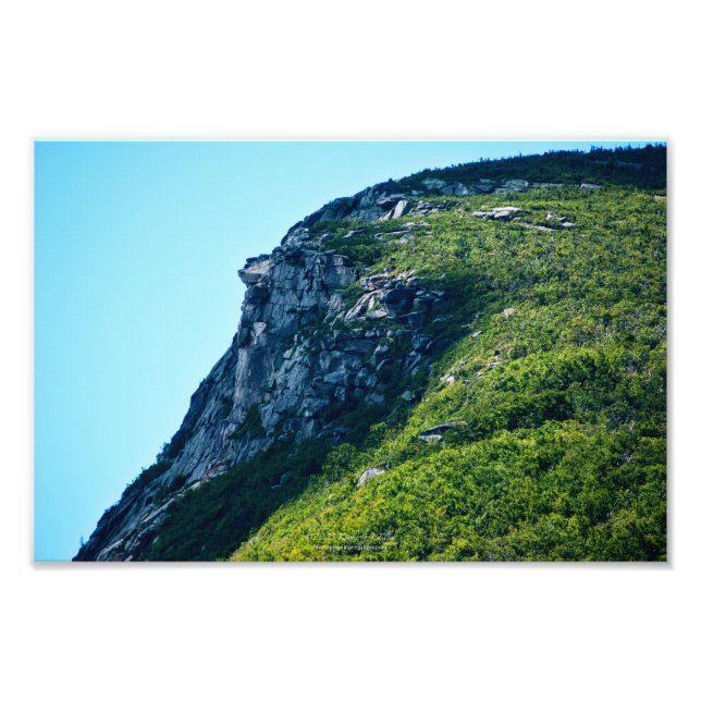 Gammal man i berget, sommaren, P2279 Fototryck (Framsidan)