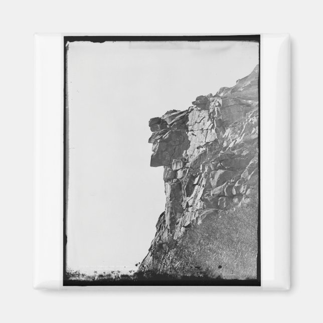 Gammal man i bergsmagnet magnet (Framsidan)