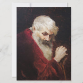Gammal man i röd rock (Tomte) (Jul) Kort